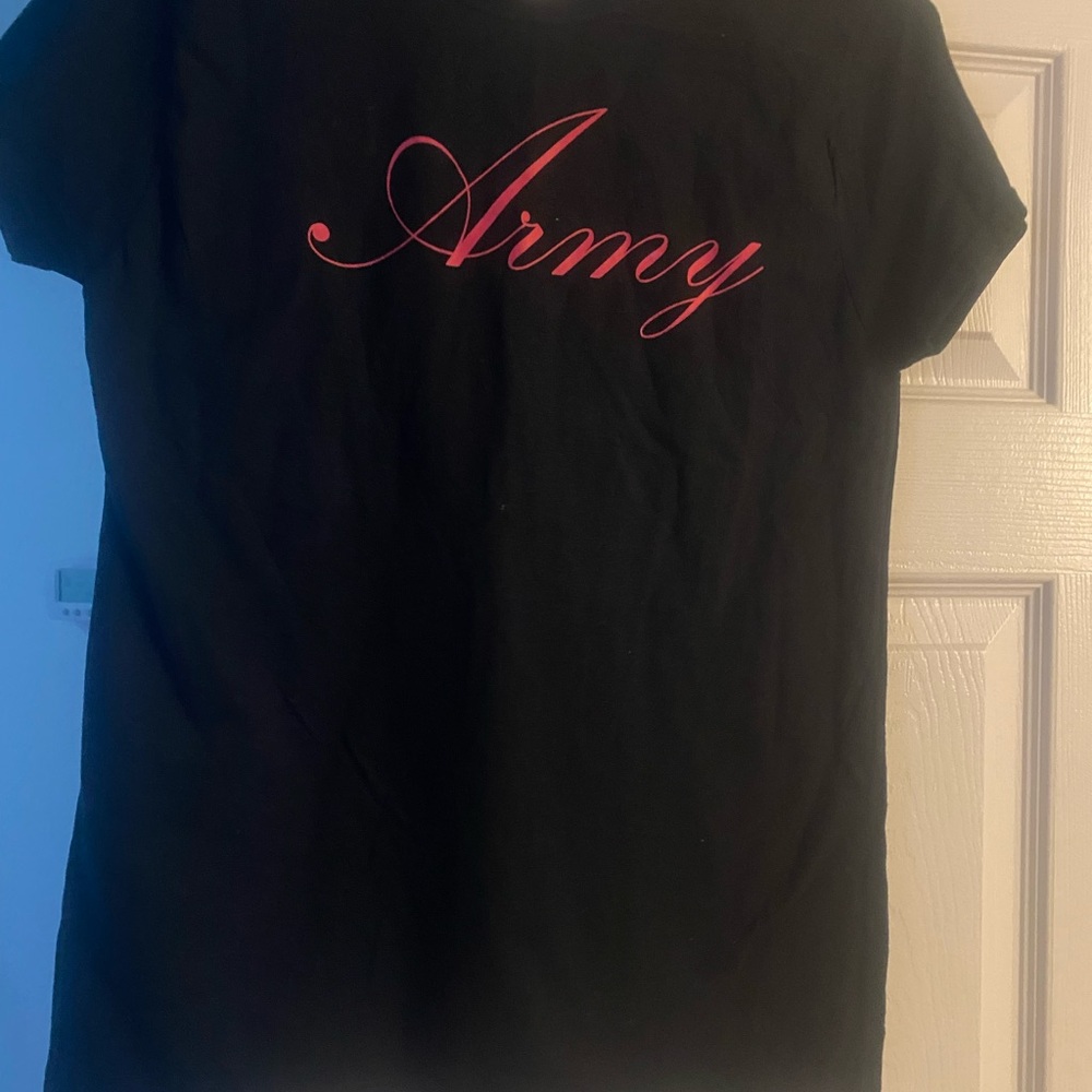 Military Army Black T-Shirt with Army Graphic